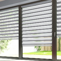 Cool grey Day and Night Blinds look stunning side by side