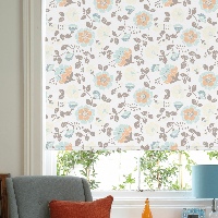 Delicate floral patterns make your window a focal point in your room