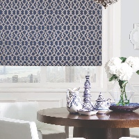 Combine bold lines and soft suede with Marrakesh Veda roller blinds