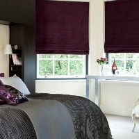 Our blackout lined Roman blinds are the perfect choice for Bedroom blinds