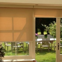 Timeless Cream fabric with a co-ordinating cream pelmet