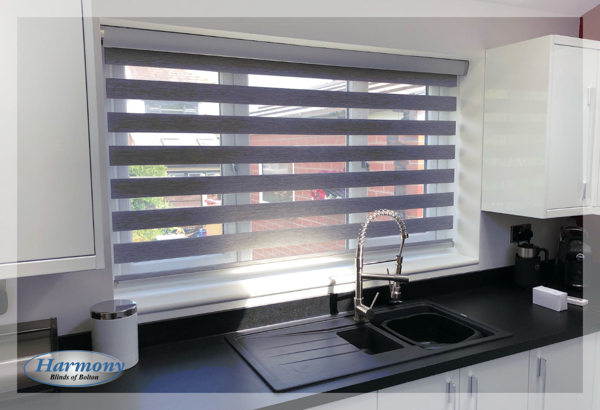 Remote Control Day & Night Blind in Kitchen