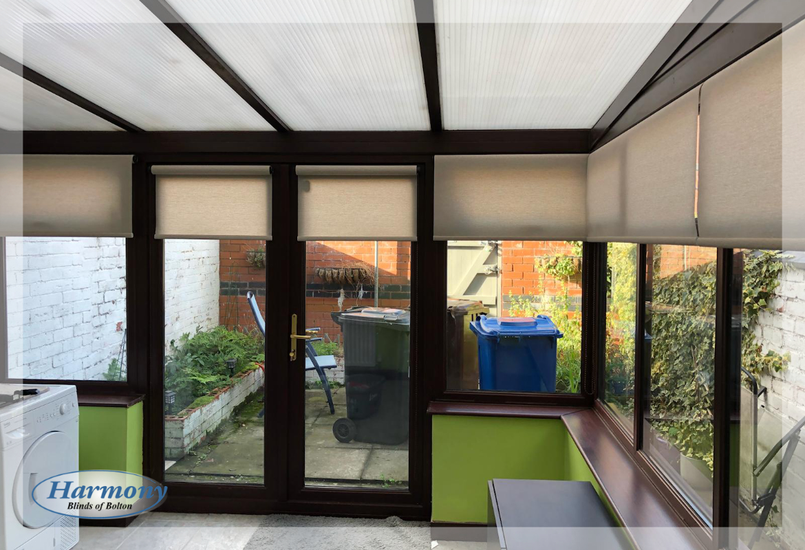 Roller Blinds In A Conservatory