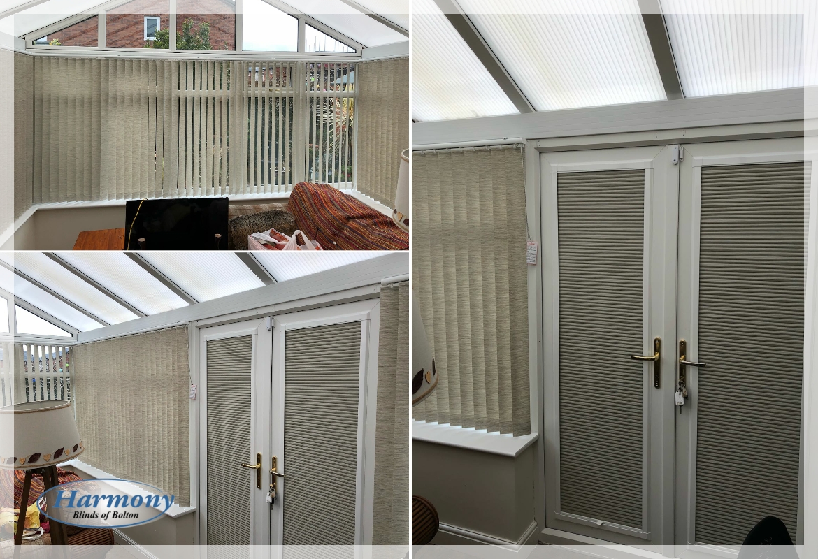 Vertical Conservatory Blinds and Perfect Fit Door Blinds