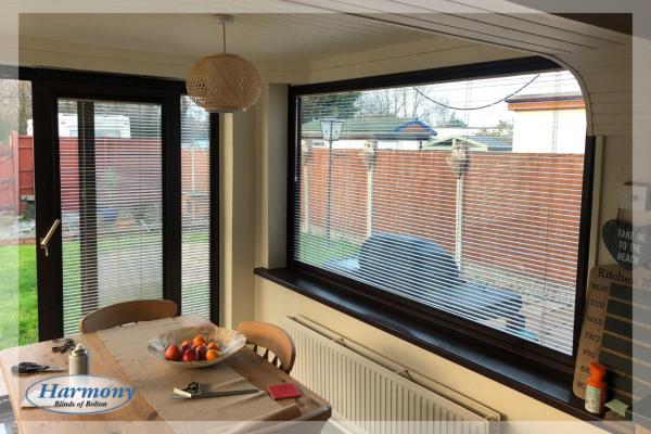 Perfect Fit Venetian Blinds in a Dining Area